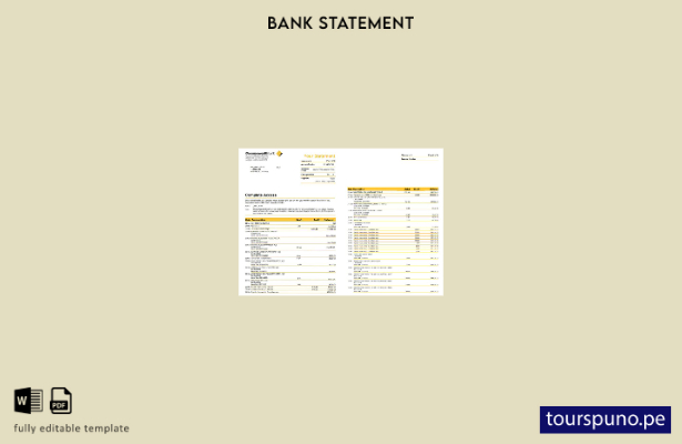 lista para imprimir plantilla de versión de extracto bancario de la Commonwealth