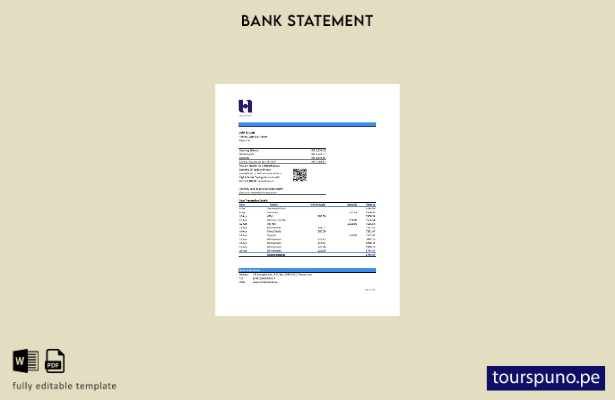 listo para imprimir plantilla de Excel de extracto bancario de Irán Bank Sederat