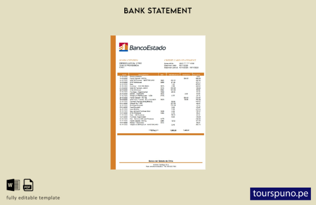 listo para imprimir plantilla de Word   extracto bancario del Banco del Estado d