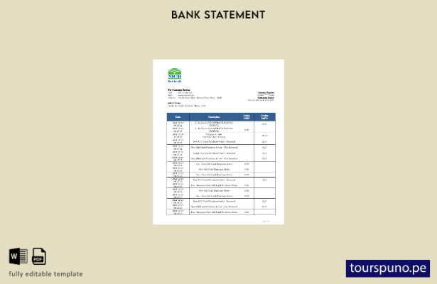 listo para imprimir plantilla de word   extracto bancario de MCB de los EAU