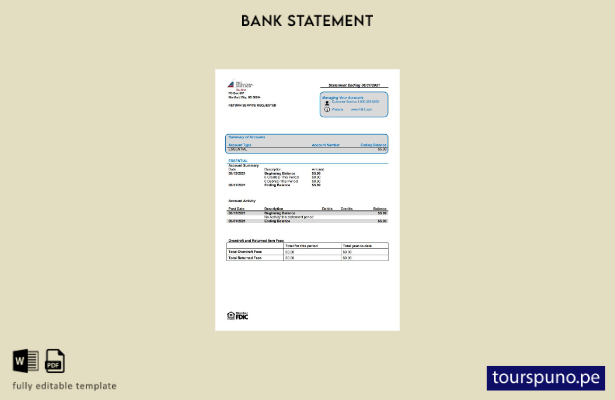 listo para imprimir plantilla de word   extracto bancario del First Internationa