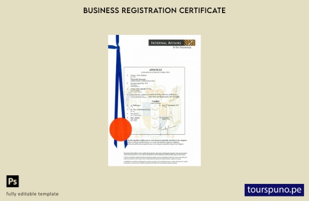 Plantilla de certificado de incorporación de Nueva Zelanda lista para imprimir