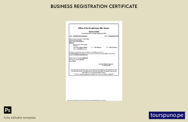 listo para imprimir Plantilla de plantilla de Word y PDF de licencia comercial 9