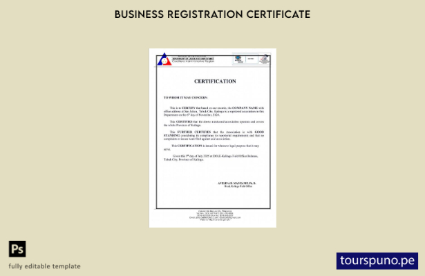 listo para imprimir Plantilla de plantilla de Word y PDF del certificado de bu 3