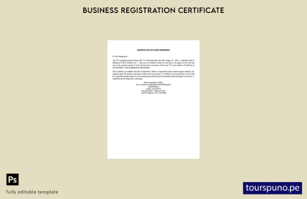 listo para imprimir Plantilla de plantilla de Word y PDF del certificado de bu 7