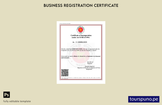 listo para imprimir plantilla de plantilla de certificado de incorporación de Ba