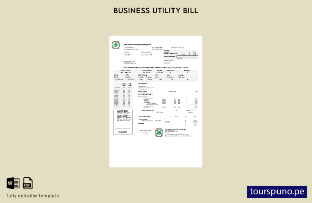 lista para imprimir plantilla de factura de servicios públicos de West Boylston
