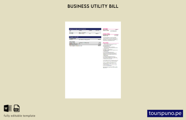 listo para imprimir la factura comercial de servicios públicos de electricidad 4