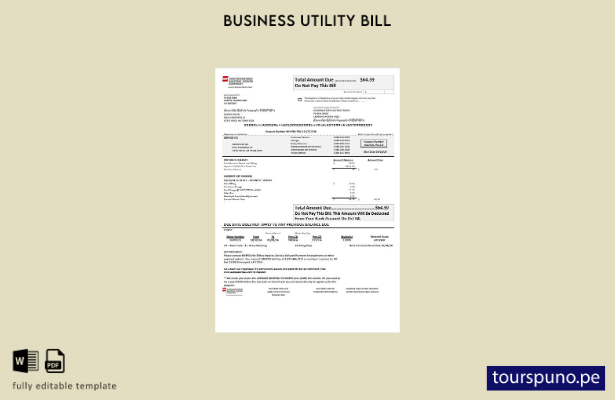 listo para imprimir plantilla de factura de servicios públicos de electricidad 8