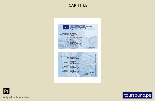 listo para imprimir plantilla de lancha motora rápida del certificado de registr
