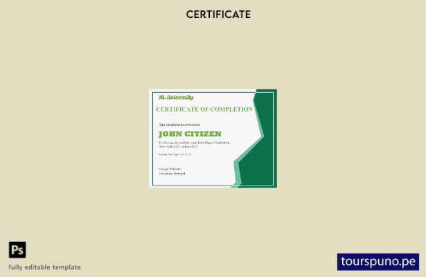 Plantilla de certificado de ceremonia de finalización y graduación de EE. UU. li
