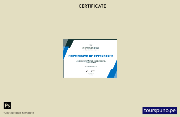 Plantilla de certificado de evento del Instituto de Tecnología NCV de EE. UU. li