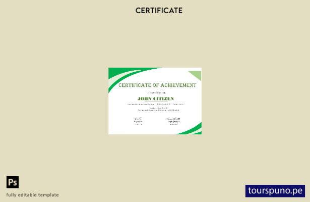 Plantilla de certificado de logros de EE. UU. lista para imprimir en formato Wor