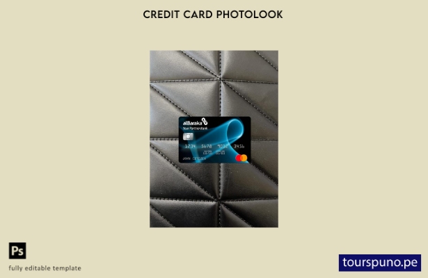 listo para imprimir Argelia Banque AlBaraka Algérie mastercard photolook plantil
