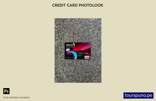 listo para imprimir Argelia Banque AlBaraka Algérie tarjeta visa fotolook planti
