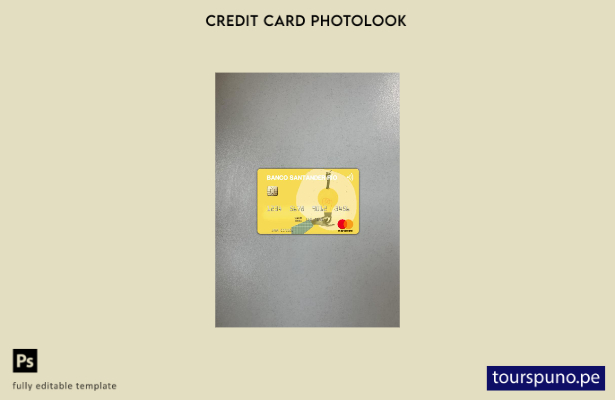listo para imprimir Argentina Banco Santander Río mastercard photolook plantilla