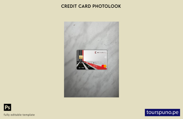 listo para imprimir Camerún Afriland Primer banco mastercard photolook plantilla