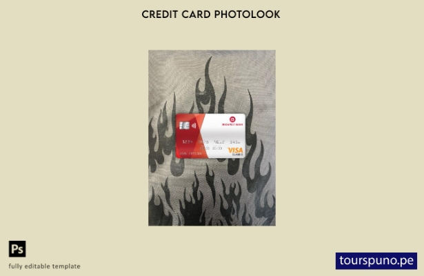 listo para imprimir Hungría Budapest banco visa tarjeta clásica fotolook plantil