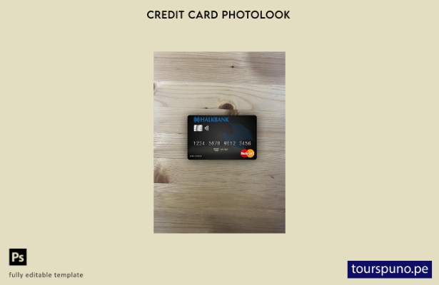 listo para imprimir Macedonia Halkbank AD Skopje mastercard photolook plantilla