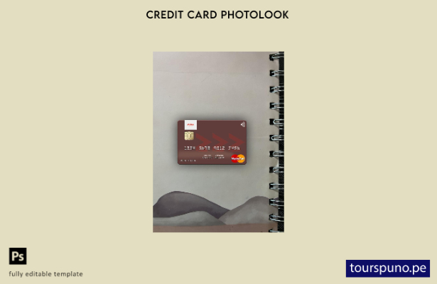 listo para imprimir Mozambique Banco Moza mastercard photolook plantilla frontal
