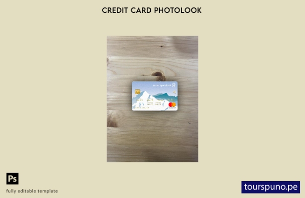 listo para imprimir Noruega Lustre Sparebank mastercard photolook plantilla fron