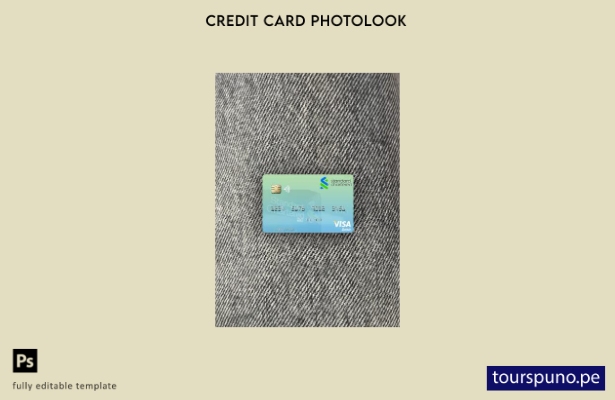 listo para imprimir Plantilla frontal de aspecto fotográfico de tarjeta de d 268