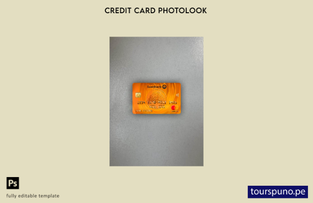 listo para imprimir Plantilla frontal de fotolook de Letonia Swedbank mastercard