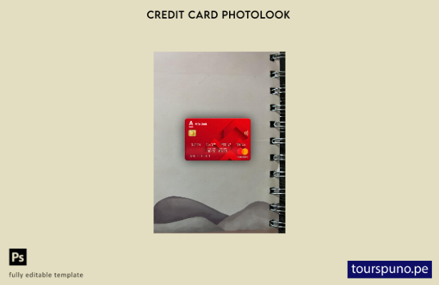 listo para imprimir Rusia Alfa bank mastercard photolook plantilla frontal