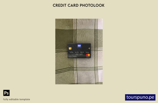 listo para imprimir Somalia Sombank mastercard photolook plantilla frontal