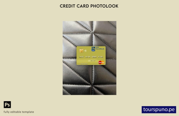 listo para imprimir Trinidad y Tobago RBC Royal Bank mastercard photolook planti