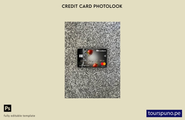 listo para imprimir Ucrania PrivatBank mastercard photolook plantilla frontal