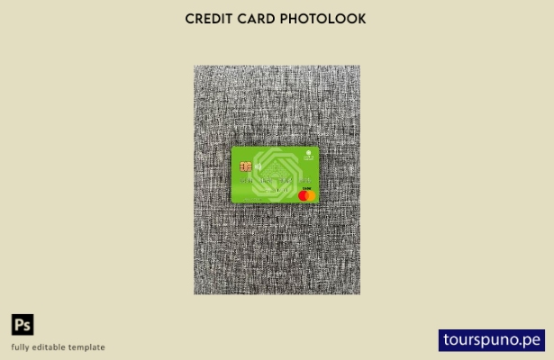 listo para imprimir plantilla frontal de Palestina Al Quds Bank mastercard photo