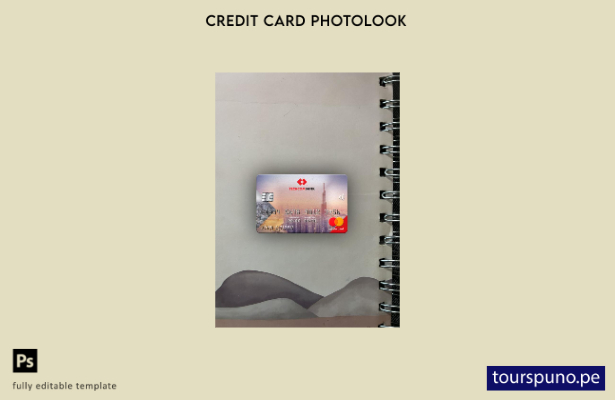 listo para imprimir plantilla frontal de Vietnam Techcombank mastercard photoloo