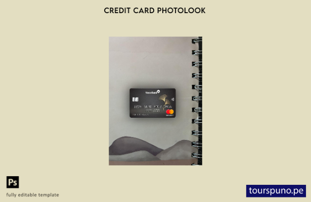listo para imprimir plantilla frontal de Vietnam Vietinbank mastercard photolook
