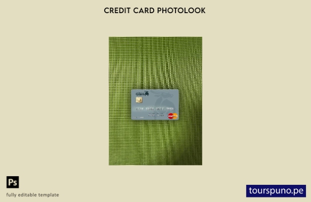 listo para imprimir plantilla frontal de aspecto fotográfico de Mastercard de 88