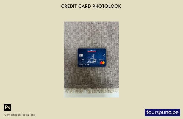 listo para imprimir plantilla frontal de aspecto fotográfico de mastercard d 123