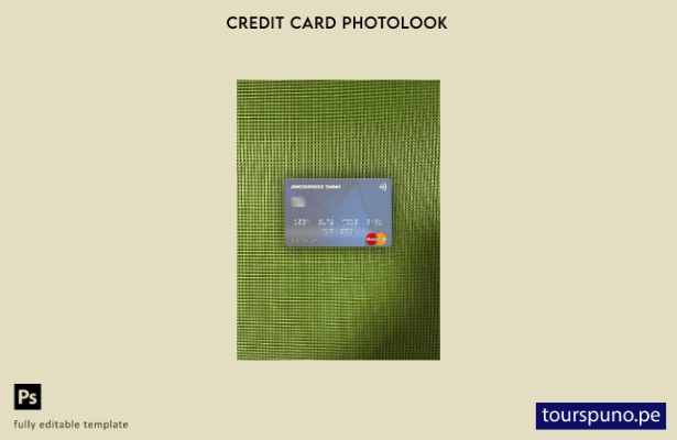 listo para imprimir plantilla frontal de aspecto fotográfico de mastercard d 129