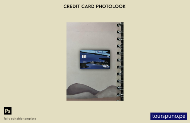 listo para imprimir plantilla frontal de aspecto fotográfico de tarjeta clásic 4