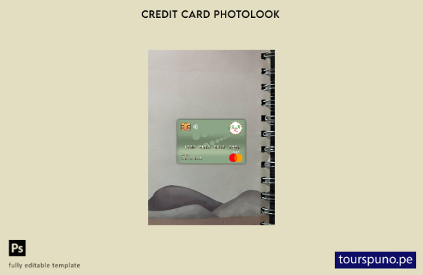 listo para imprimir plantilla frontal de aspecto fotográfico de tarjeta de dé 11