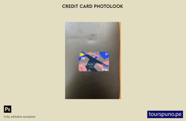 listo para imprimir plantilla frontal de aspecto fotográfico de tarjeta visa Afg