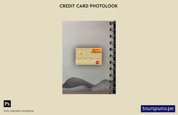 listo para imprimir plantilla frontal de aspecto fotográfico mastercard del B 27