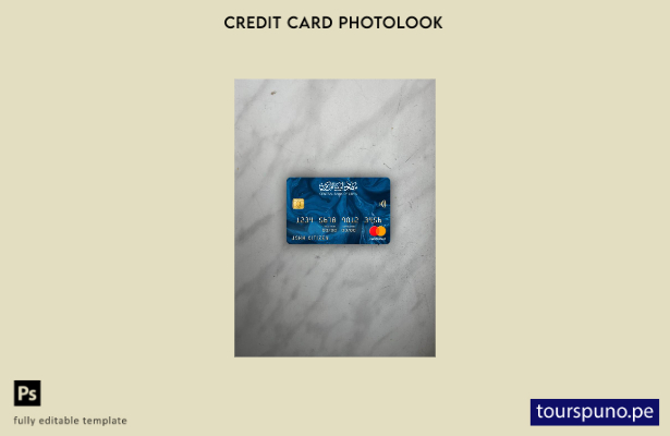 listo para imprimir plantilla frontal de aspecto fotográfico mastercard del b 10