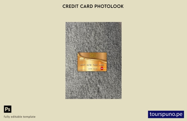 listo para imprimir plantilla frontal de fotolook de Mastercard del Banco Nacion