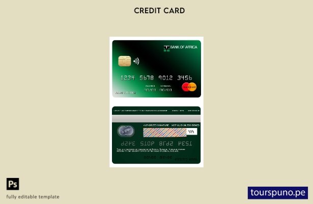 lista para imprimir la plantilla de mastercard del banco Burundi África