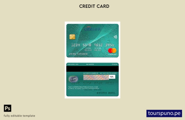 lista para imprimir plantilla de mastercard de Citibank de Kenia