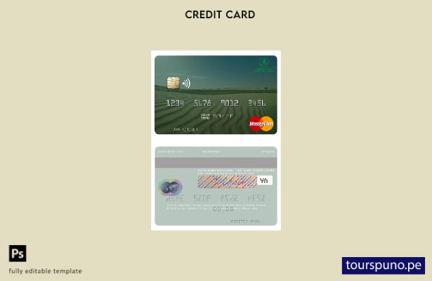 lista para imprimir plantilla de mastercard del Banco Mauritania Chinguitty