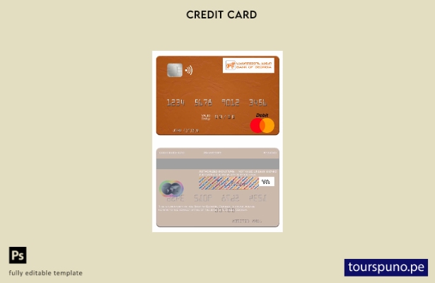 lista para imprimir plantilla de mastercard del Georgia Bank of Georgia
