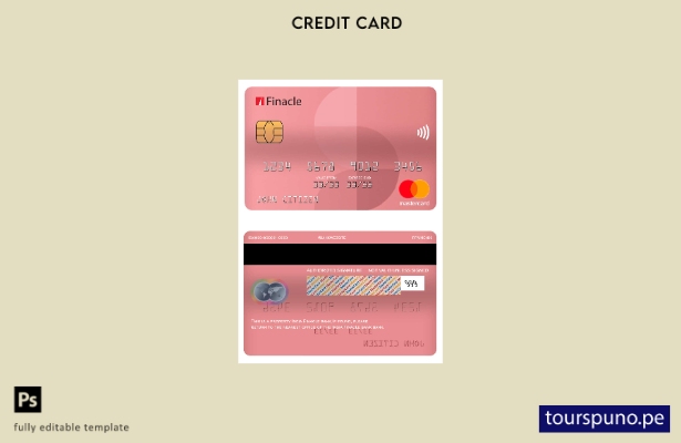 lista para imprimir plantilla de mastercard del banco India Finacle