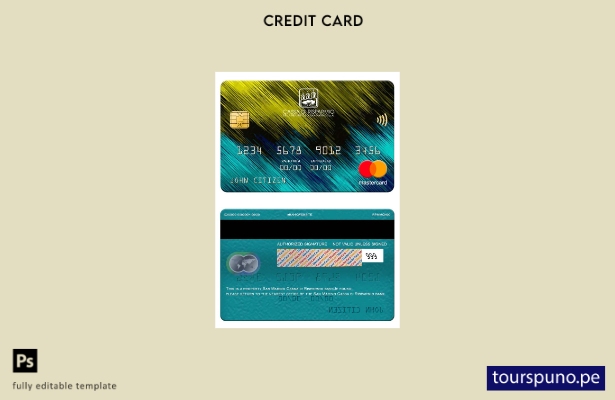lista para imprimir plantilla de mastercard del banco San Marino Cassa di Rispar