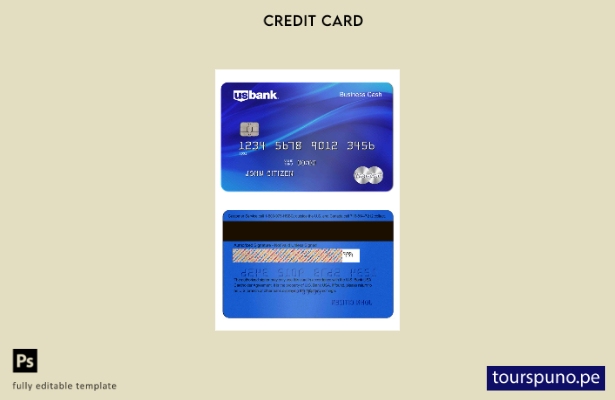 lista para imprimir plantilla de tarjeta Mastercard de EE. UU. Bank